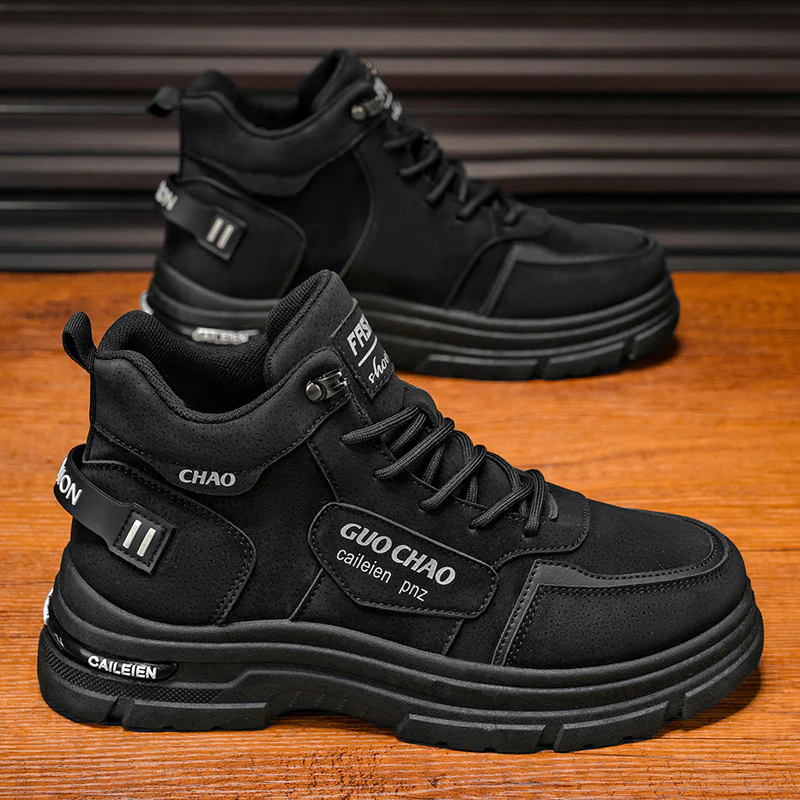 Damen Sportliche High-Top Stiefel mit rutschfester Sohle und verstärkter Dämpfung Heidi Mode