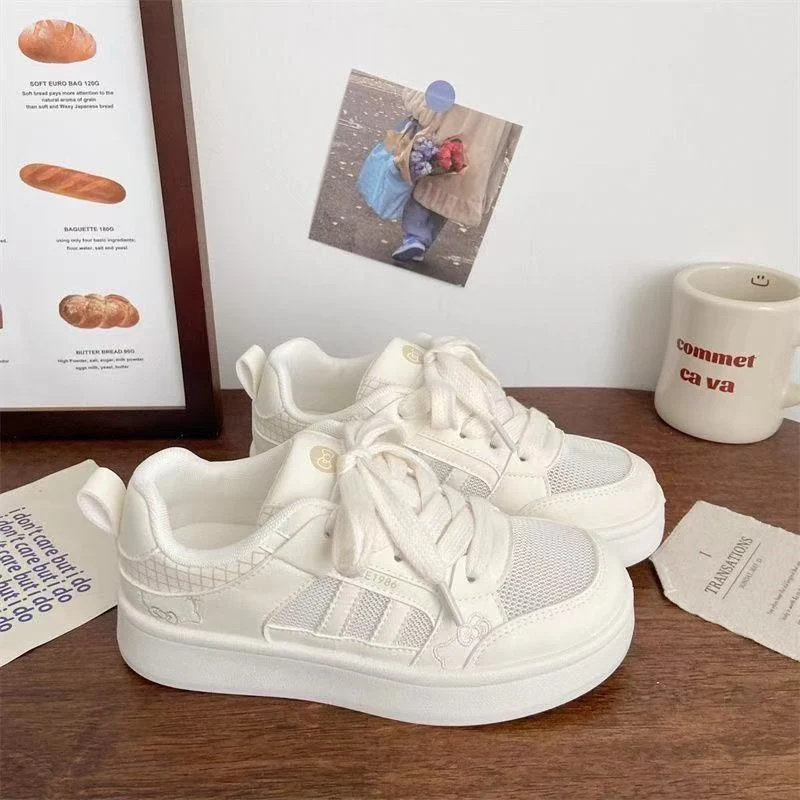Damen Sportliche Hochsohle Sneakers mit verspieltem Design Heidi Mode - Image 2
