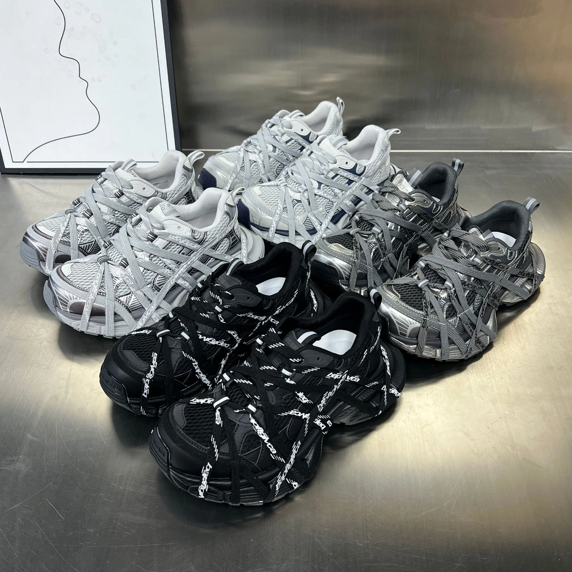 Damen Sportliche Hybrid Sneakers mit elastischer Netzstruktur und stabiler Gummisohle Heidi Mode - Image 5