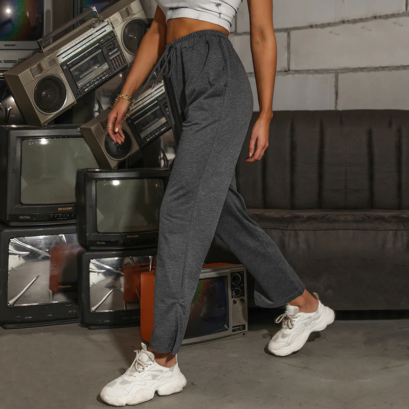 Damen Sportliche Jogginghose mit Elastischem Bund und Seitlichen Eingrifftaschen Heidi-Mode - Image 4