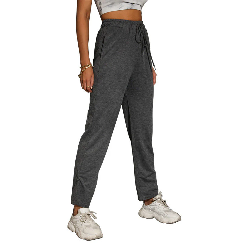 Damen Sportliche Jogginghose mit Elastischem Bund und Seitlichen Eingrifftaschen Heidi-Mode - Image 5