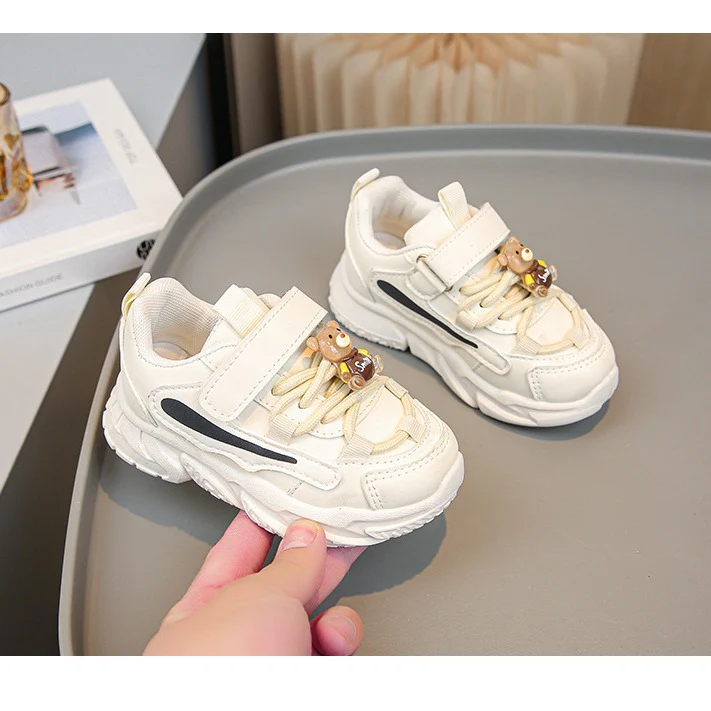 Damen sportliche Kinder-Sneaker mit verstellbarem Klettverschluss und buntem Tiermotiv Heidi Mode - Image 2
