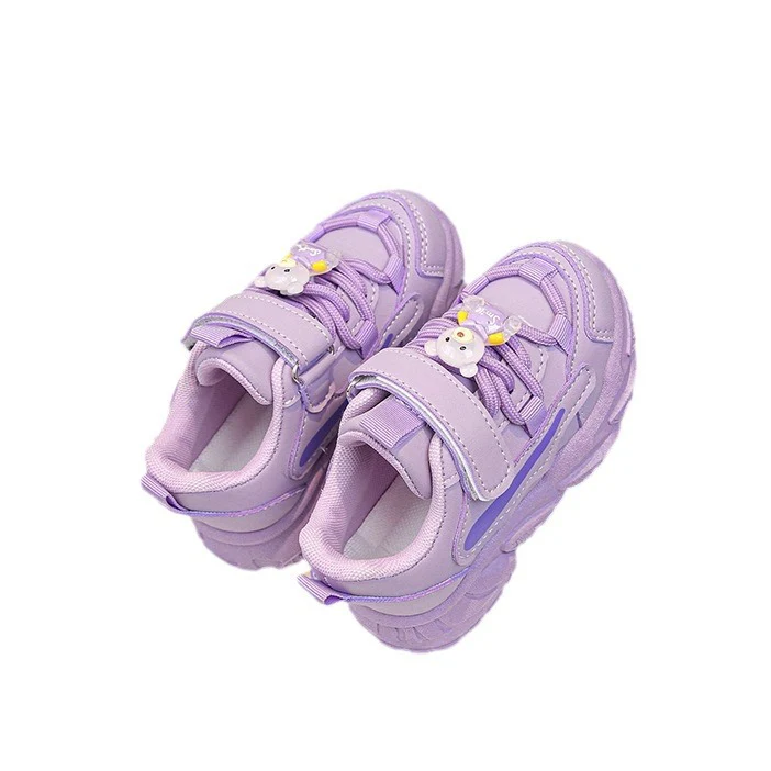 Damen sportliche Kinder-Sneaker mit verstellbarem Klettverschluss und buntem Tiermotiv Heidi Mode - Image 5