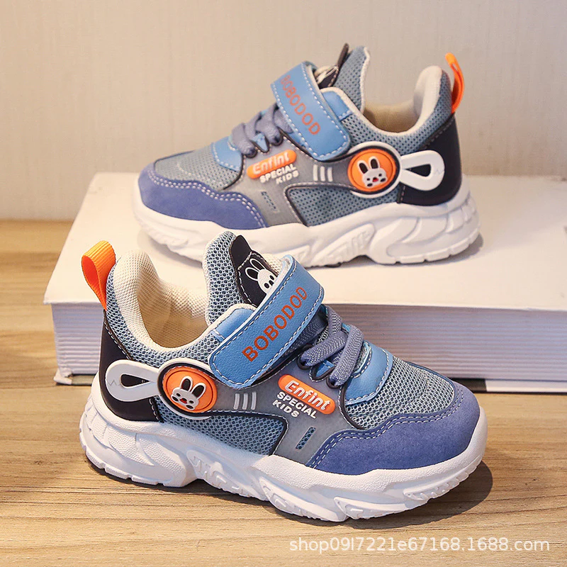 Damen Sportliche Kinder-Sneaker mit verstellbarem Klettverschluss und niedlichem Tiermotiv Heidi Mode - Image 7