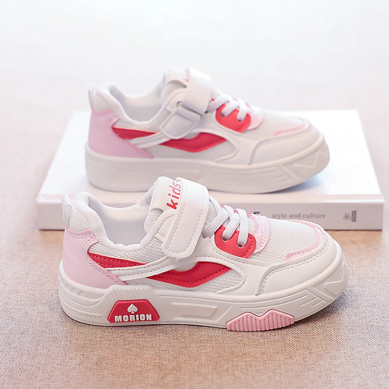 Damen Sportliche Kindersneaker mit praktischen Klettverschluss und atmungsaktiver Mesh-Oberfläche Heidi Mode - Image 4