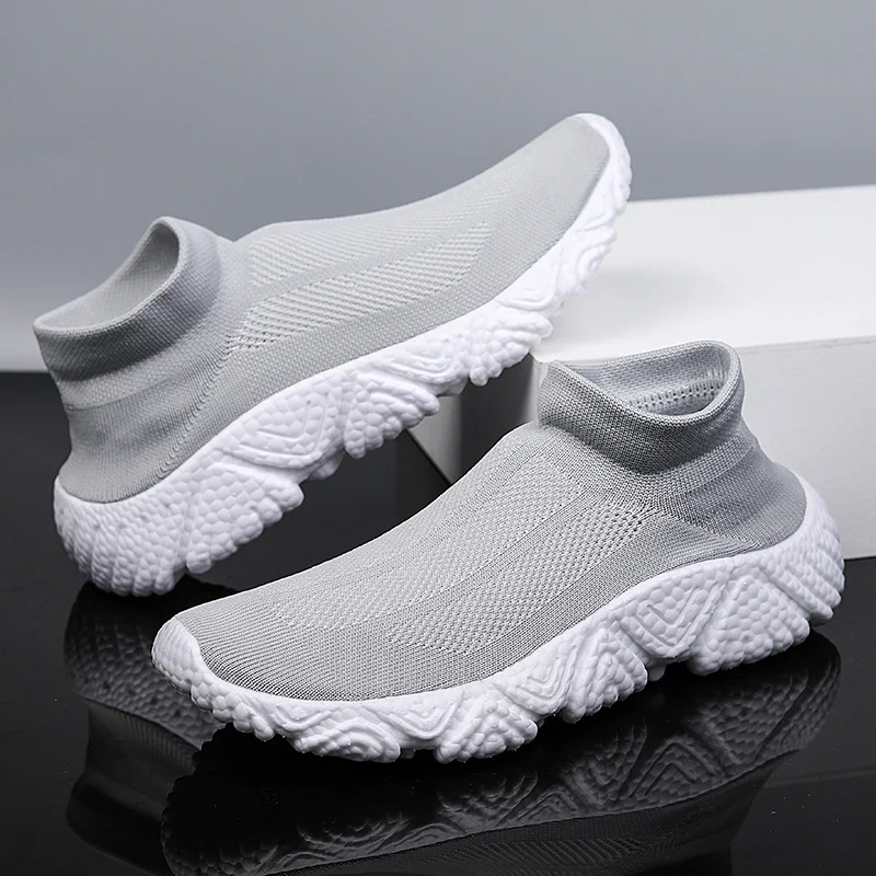 Damen Sportliche Knit Slip-On Sneakers mit rutschfester Sohle Heidi Mode - Image 3