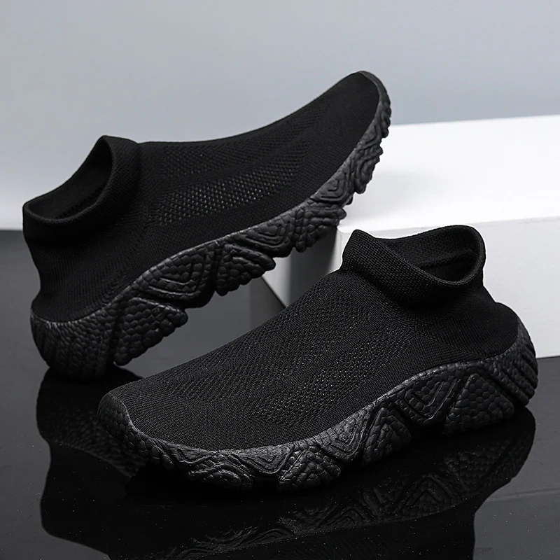 Damen Sportliche Knit Slip-On Sneakers mit rutschfester Sohle Heidi Mode - Image 5