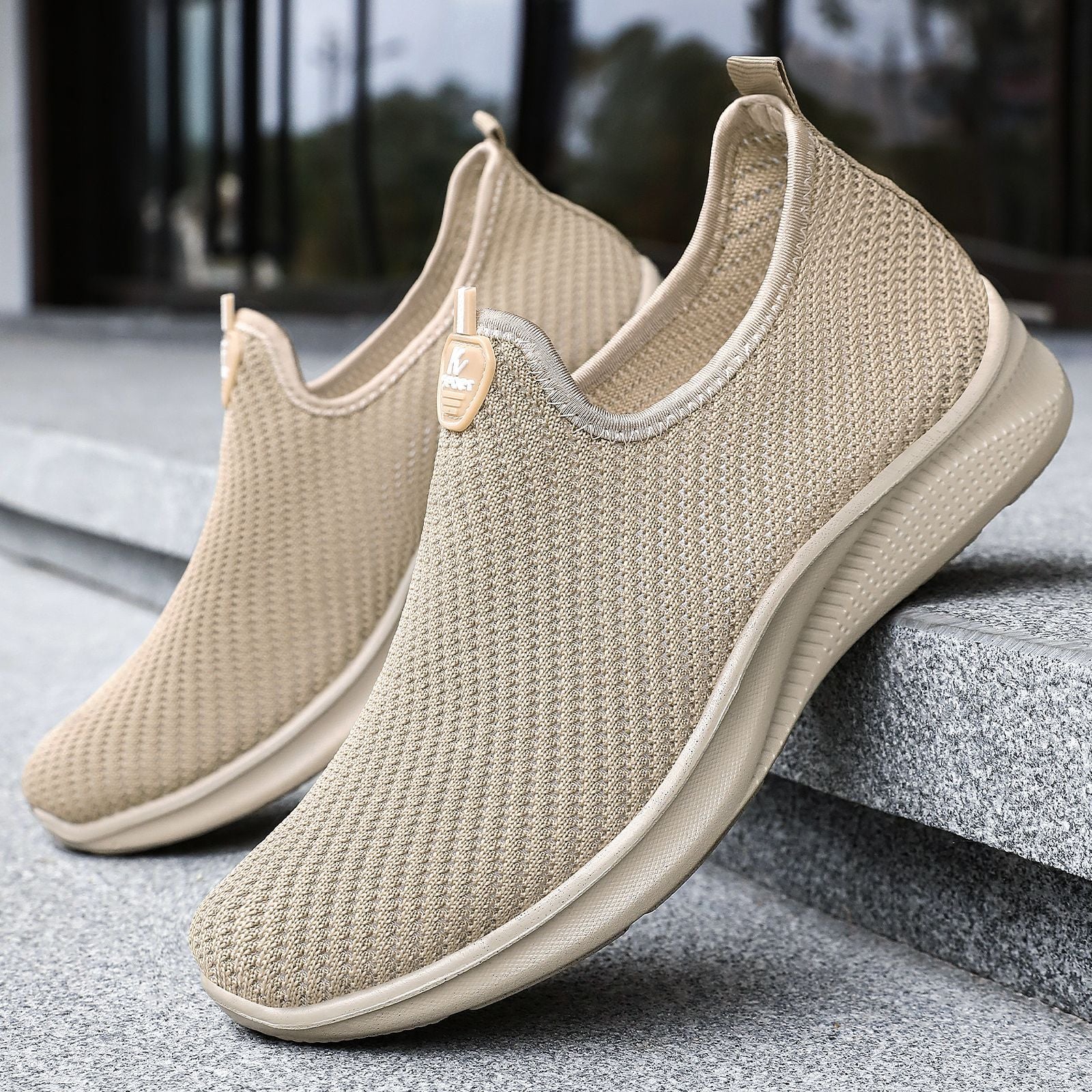 Damen Sportliche Knit-Sneaker mit atmungsaktivem Obermaterial Heidi Mode