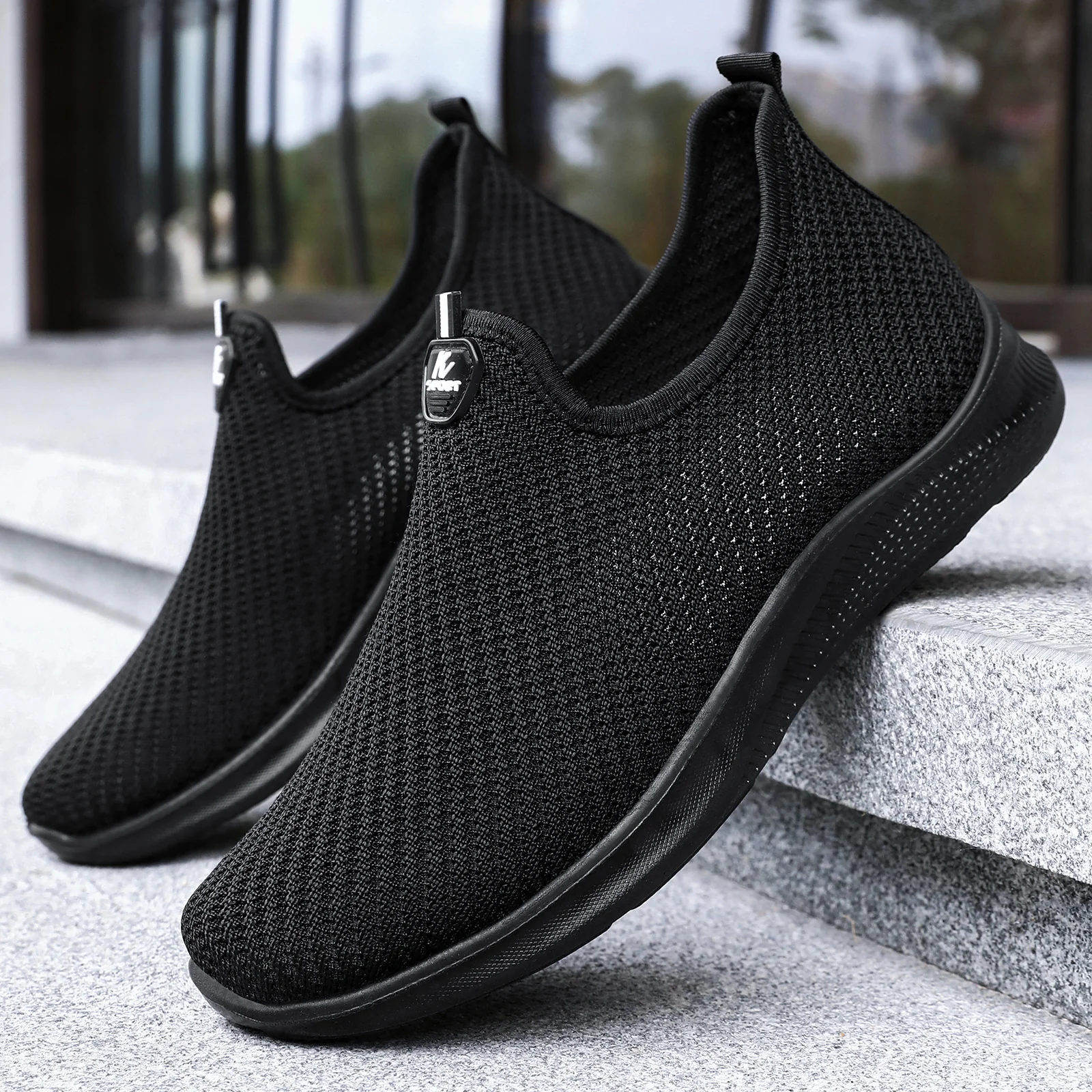 Damen Sportliche Knit-Sneaker mit atmungsaktivem Obermaterial Heidi Mode - Image 2
