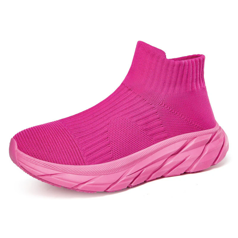 Damen Sportliche Knöchelsneaker mit elastischem Strickoberteil und rutschfester Sohle Heidi Mode - Image 5