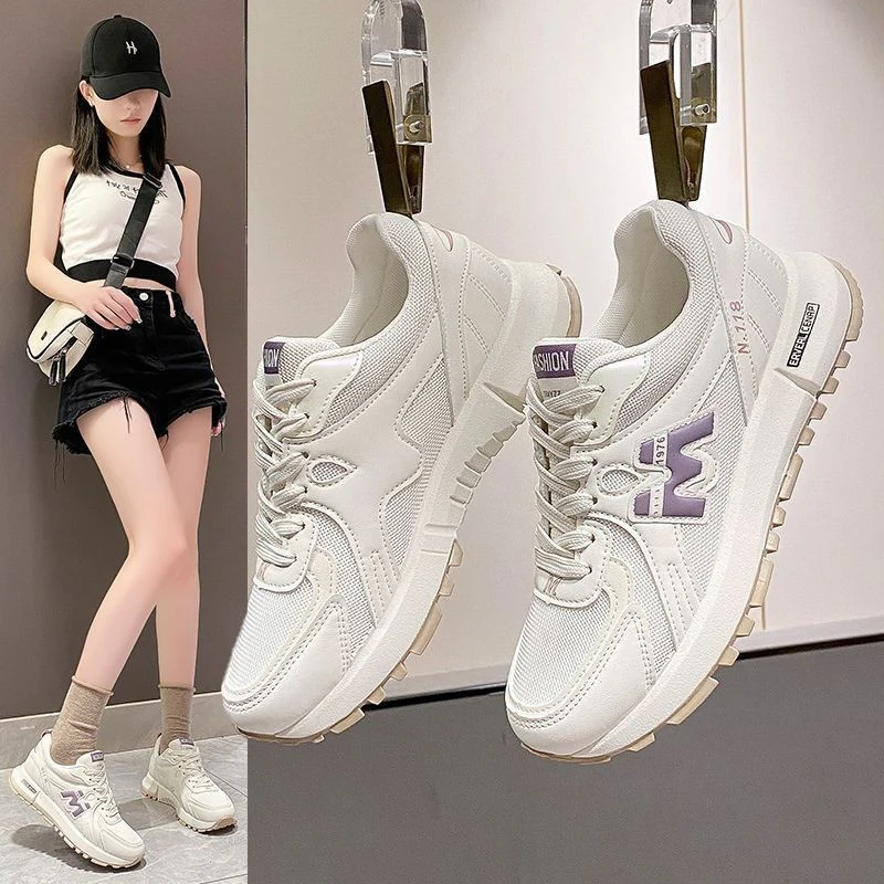 Damen Sportliche Lauf-Sneaker mit atmungsaktivem Mesh-Obermaterial und gepolsterter Sohle Heidi Mode - Image 2