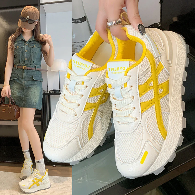 Damen Sportliche Lauf-Sneaker mit atmungsaktivem Mesh-Obermaterial und rutschfester Sohle Heidi Mode - Image 2