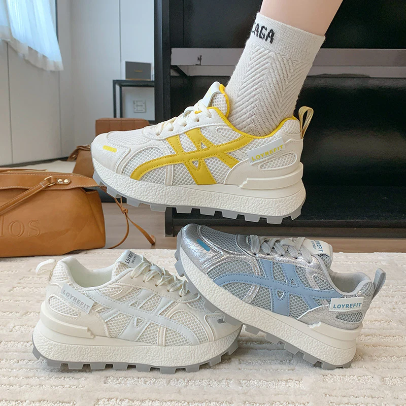 Damen Sportliche Lauf-Sneaker mit atmungsaktivem Mesh-Obermaterial und rutschfester Sohle Heidi Mode - Image 4