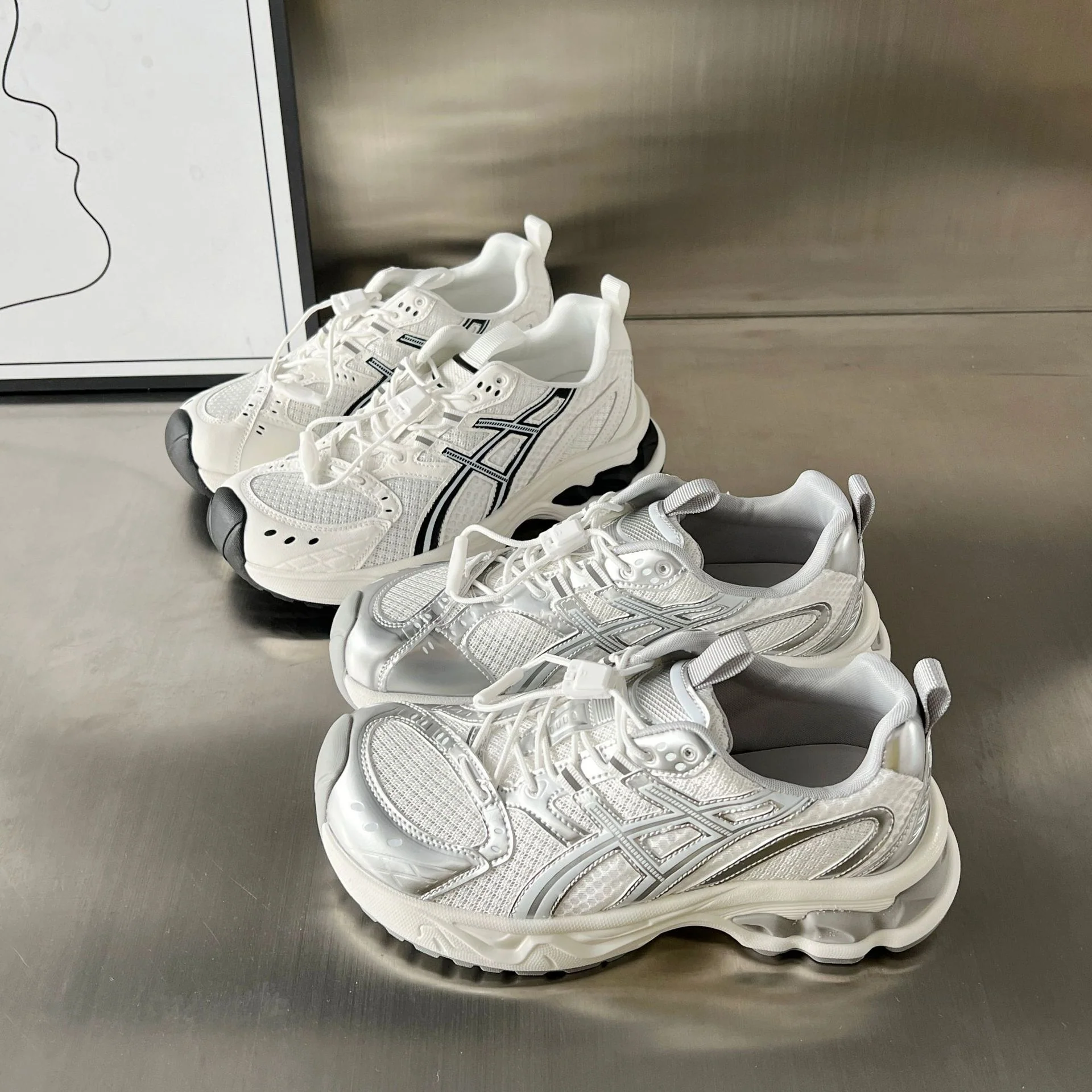 Damen Sportliche Lauf-Sneaker mit atmungsaktivem Mesh-Obermaterial und rutschfester Sohle Heidi Mode - Image 3