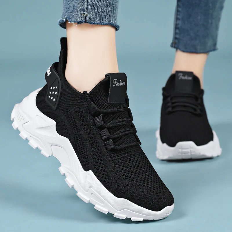 Damen Sportliche Lauf-Sneaker mit atmungsaktivem Strickoberteil Heidi Mode - Image 2