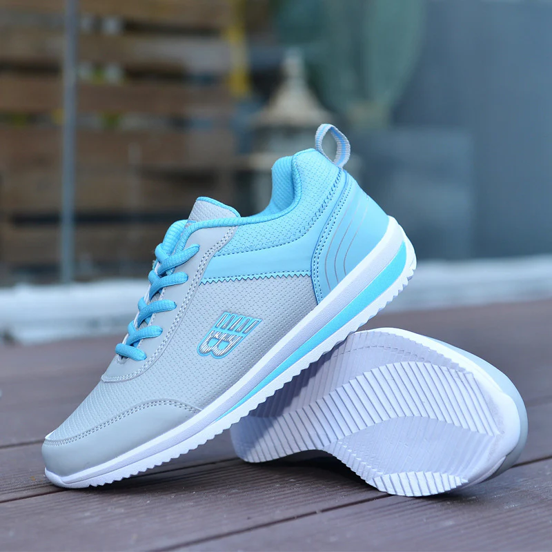 Damen Sportliche Lauf-Sneaker mit atmungsaktiver Mesh-Oberfläche Heidi Mode - Image 2