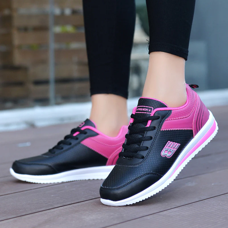 Damen Sportliche Lauf-Sneaker mit atmungsaktiver Mesh-Oberfläche Heidi Mode - Image 4
