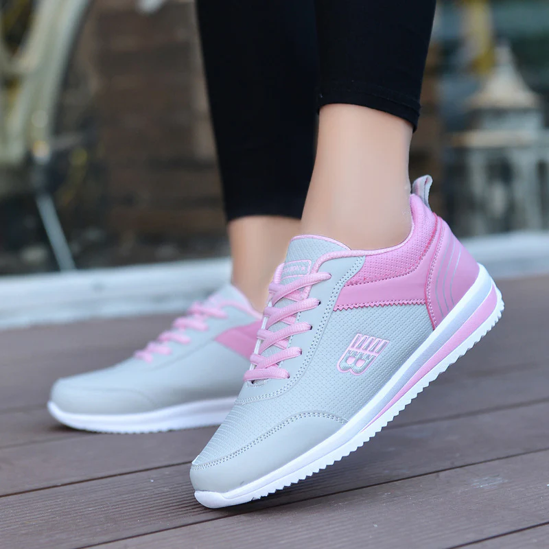 Damen Sportliche Lauf-Sneaker mit atmungsaktiver Mesh-Oberfläche Heidi Mode - Image 8