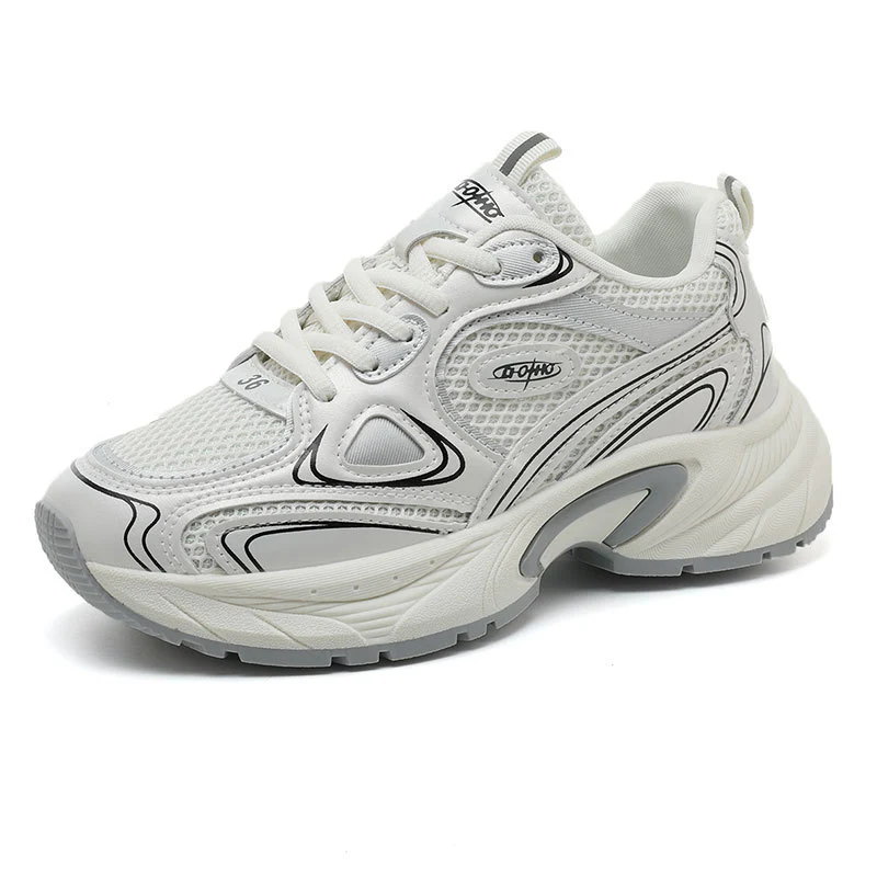 Damen Sportliche Lauf-Sneaker mit atmungsaktiver Mesh-Oberfläche und dämpfendem Fußbett Heidi Mode