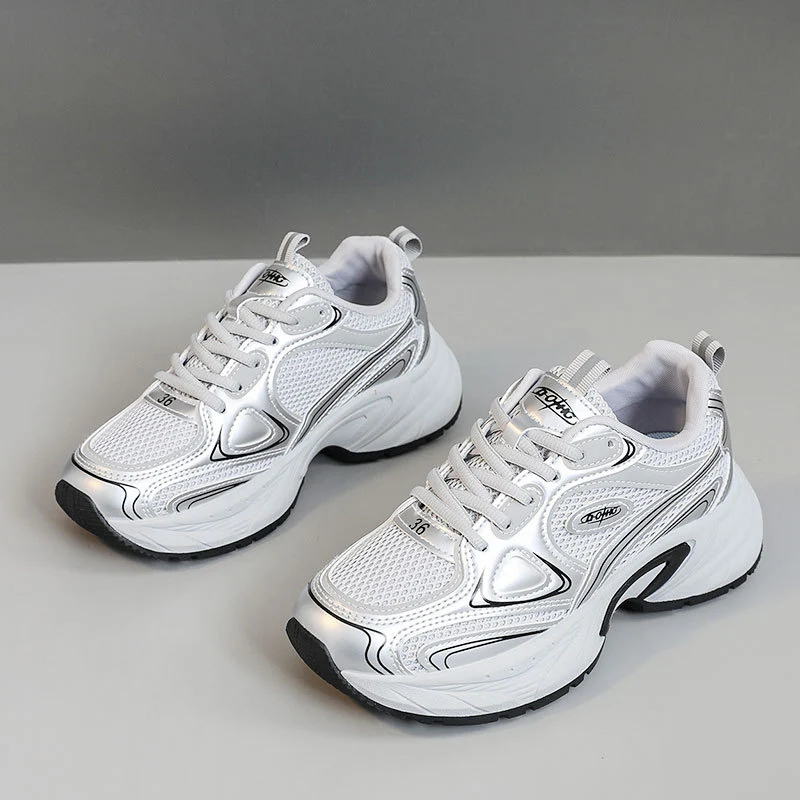 Damen Sportliche Lauf-Sneaker mit atmungsaktiver Mesh-Oberfläche und dämpfendem Fußbett Heidi Mode - Image 9