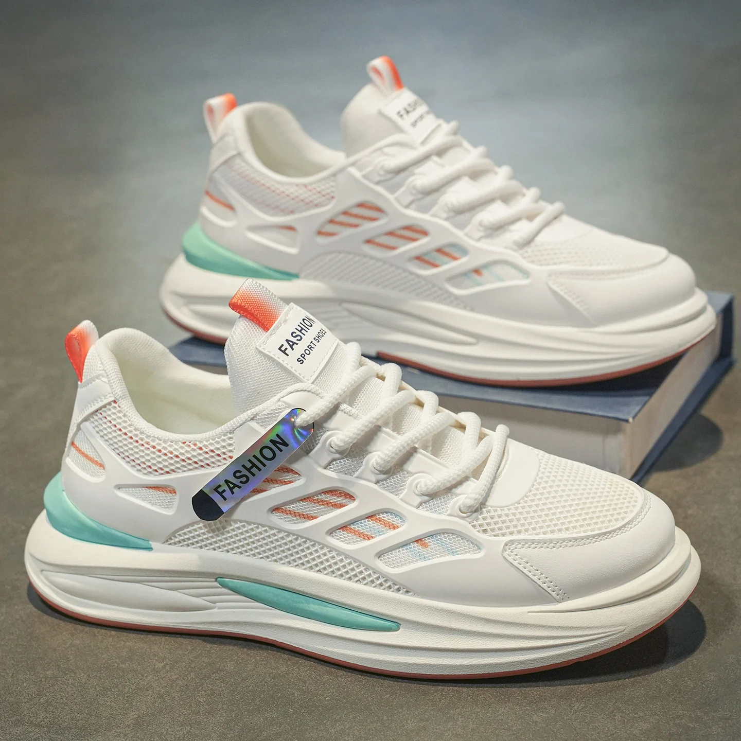 Damen Sportliche Lauf-Sneaker mit atmungsaktiver Mesh-Oberfläche und stoßdämpfendem Sohlenprofil Heidi Mode - Image 6