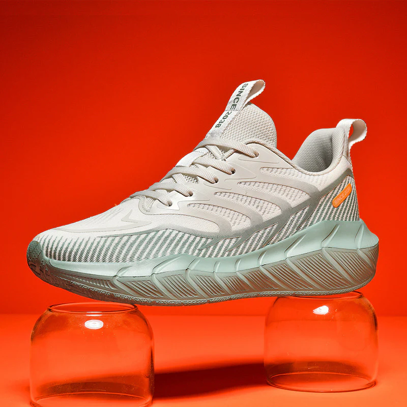 Damen Sportliche Lauf-Sneaker mit atmungsaktiver Oberflächenstruktur und dämpfender Sohle Heidi Mode - Image 2