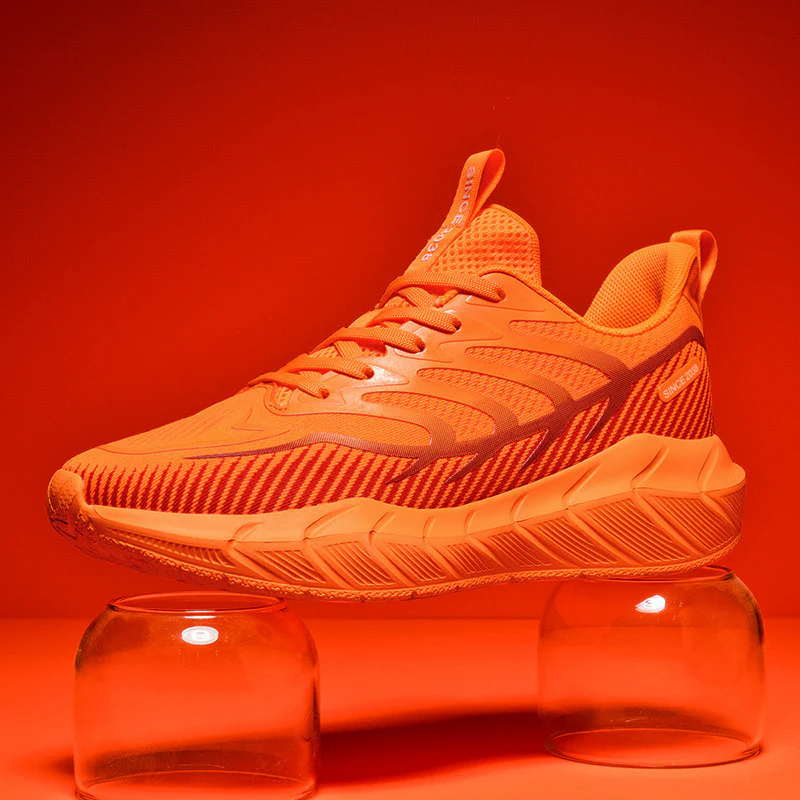 Damen Sportliche Lauf-Sneaker mit atmungsaktiver Oberflächenstruktur und dämpfender Sohle Heidi Mode - Image 4