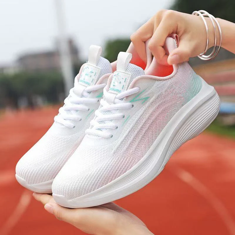 Damen Sportliche Lauf-Sneaker mit atmungsaktiver Oberflächenstruktur und stoßdämpfender Sohle Heidi Mode - Image 2