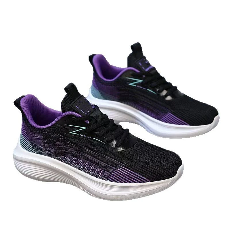 Damen Sportliche Lauf-Sneaker mit atmungsaktiver Oberflächenstruktur und stoßdämpfender Sohle Heidi Mode - Image 5