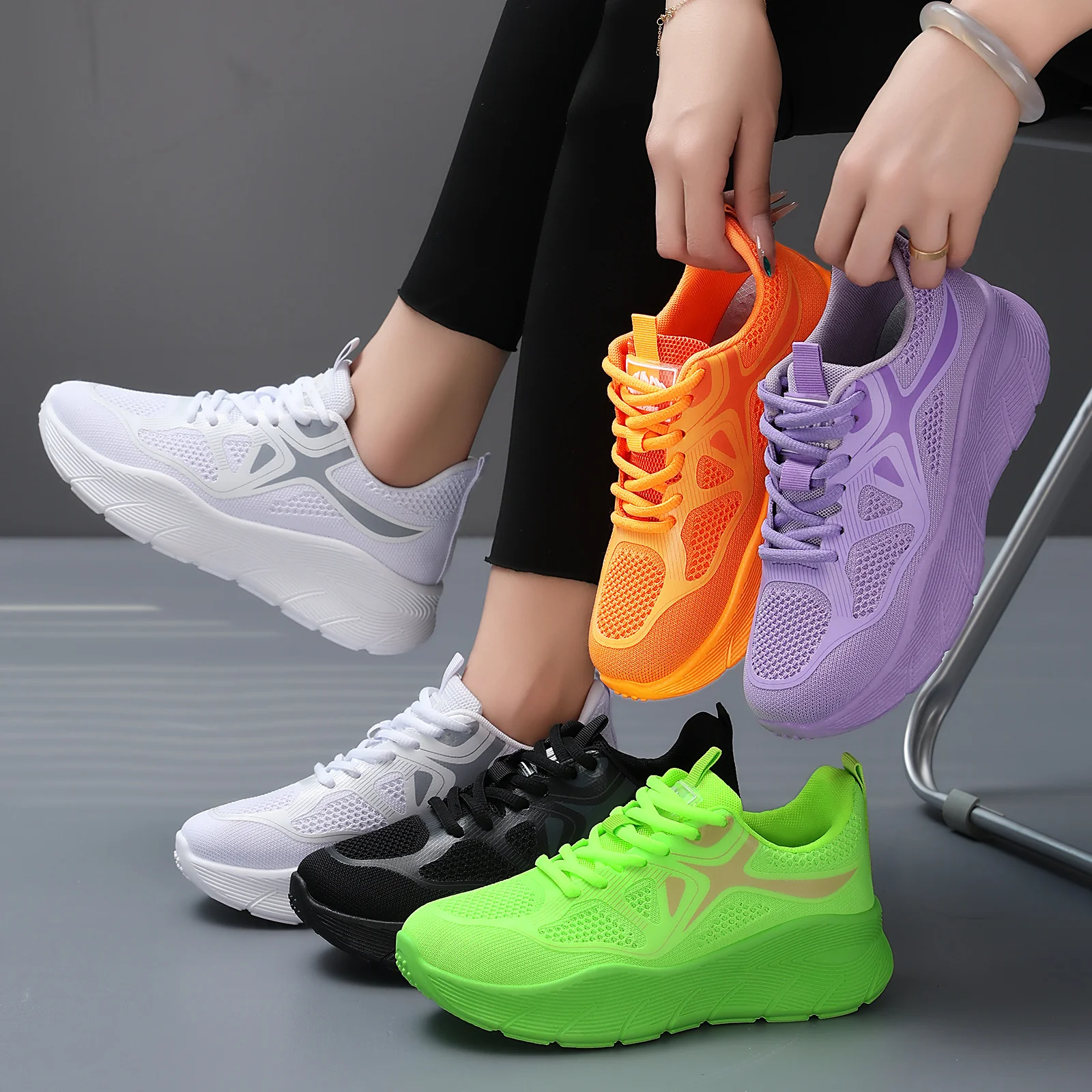 Damen Sportliche Lauf-Sneaker mit ergonomischer Dämpfungstechnologie Heidi Mode - Image 4