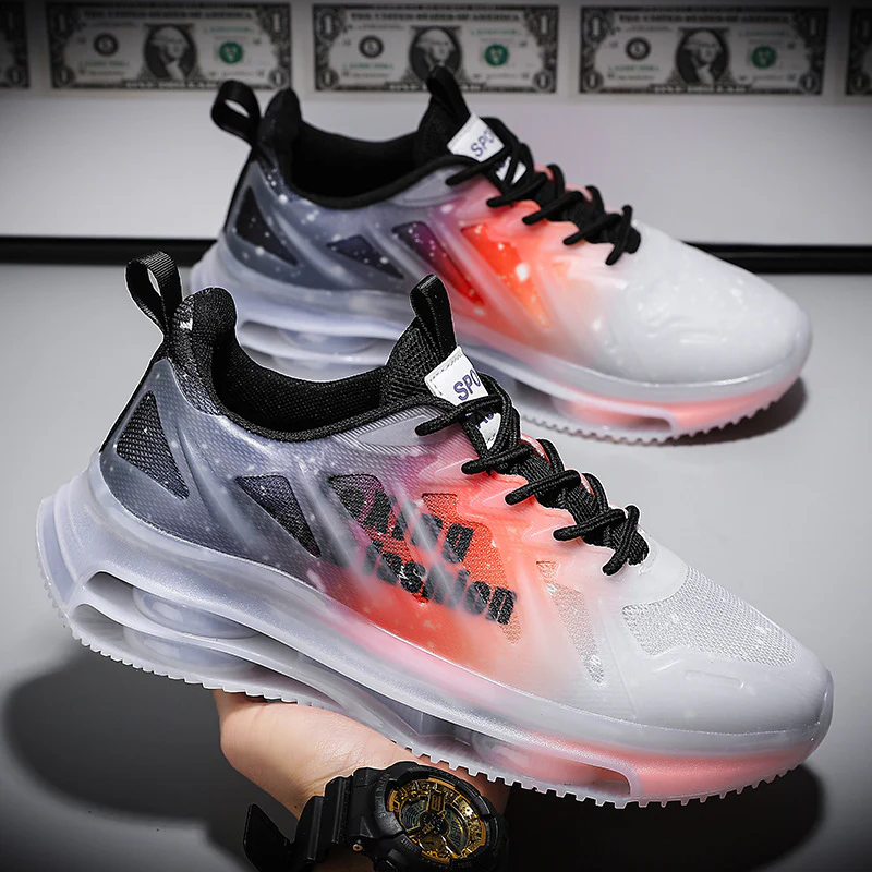 Damen sportliche Lauf-Sneaker mit luftiger Mesh-Oberfläche und stoßdämpfender Sohlentechnologie Heidi Mode - Image 8