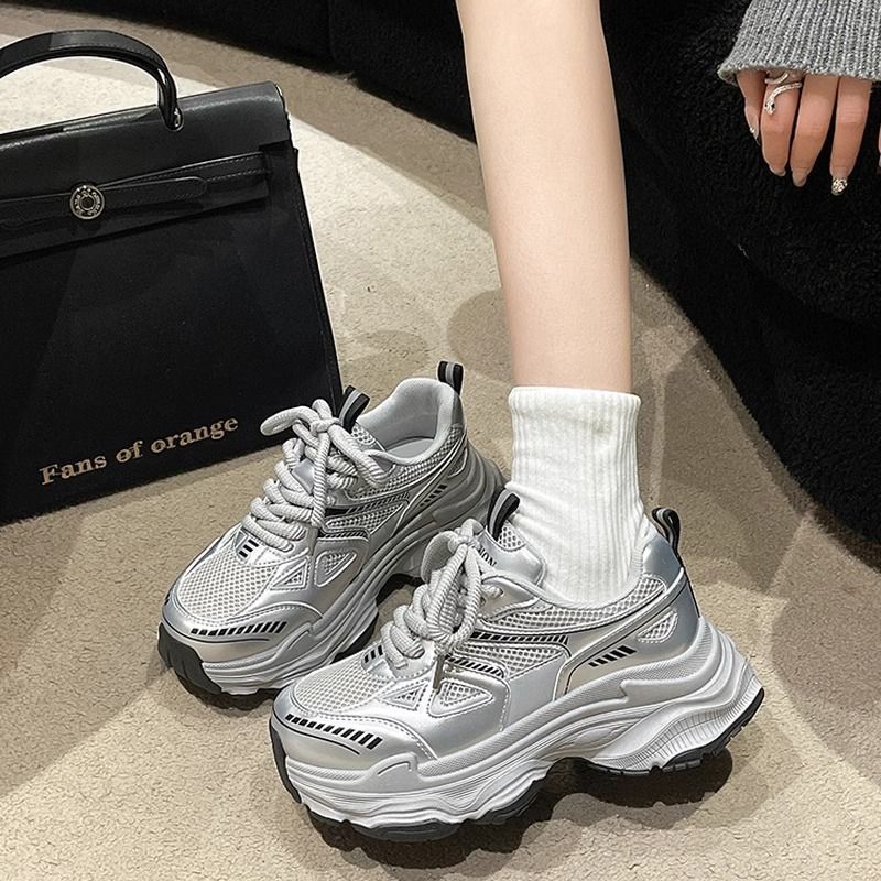Damen Sportliche Lauf Sneakers mit atmungsaktivem Mesh und modischer Sohle Heidi Mode - Image 4