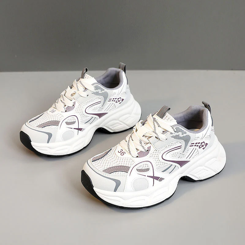 Damen sportliche Lauf Sneakers mit atmungsaktiver Mesh-Oberfläche und dämpfender Sohle Heidi Mode - Image 6