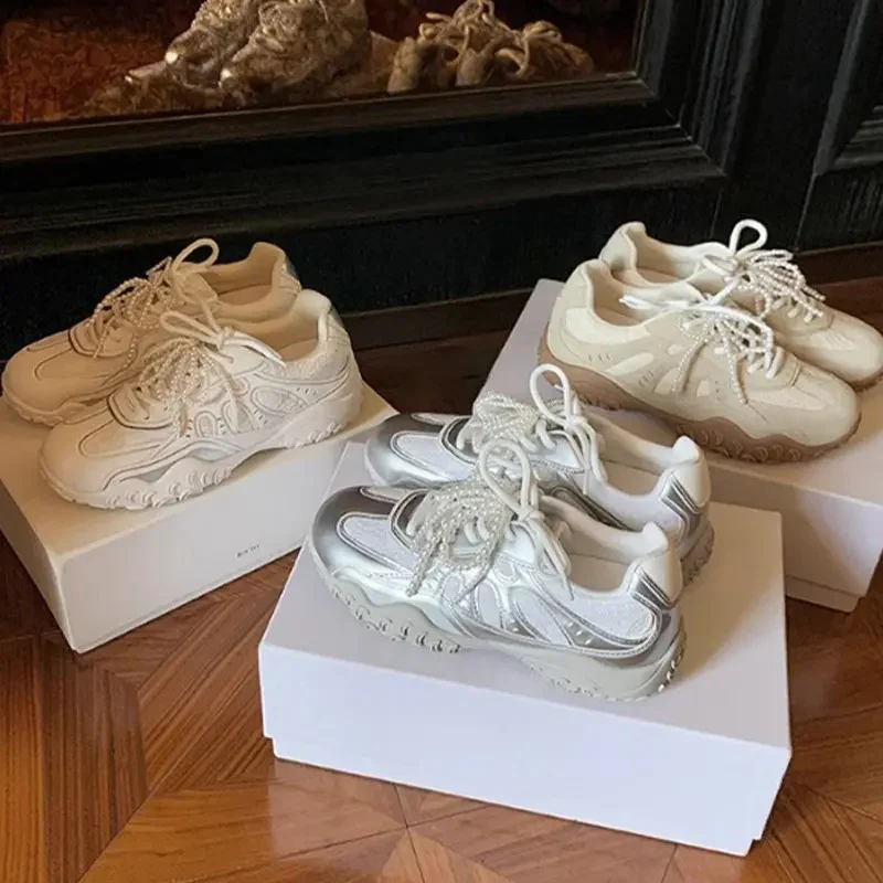 Damen Sportliche Lauf Sneakers mit atmungsaktiver Mesh-Oberfläche und rutschfester Sohle Heidi Mode