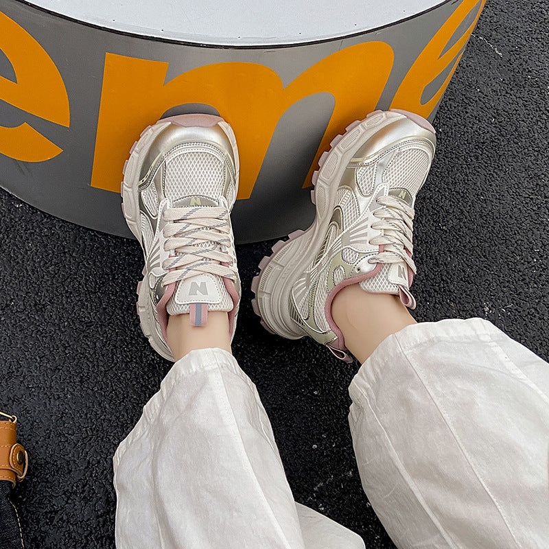 Damen Sportliche Lauf Sneakers mit atmungsaktiver Netzstruktur und dämpfender Sohle Heidi Mode - Image 3