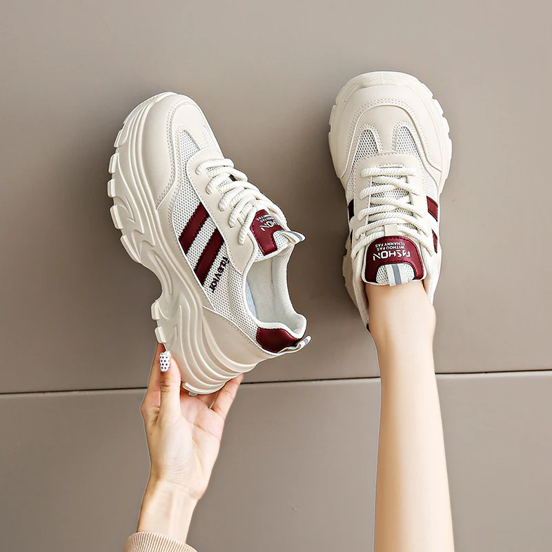 Damen Sportliche Lauf sneakers mit gepolsterter Sohle und atmungsaktivem Obermaterial Heidi Mode - Image 6