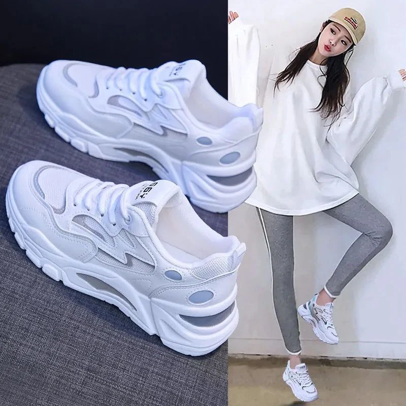 Damen Sportliche Lauf- und Freizeitschuhe mit atmungsaktivem Mesh-Obermaterial Heidi Mode - Image 2