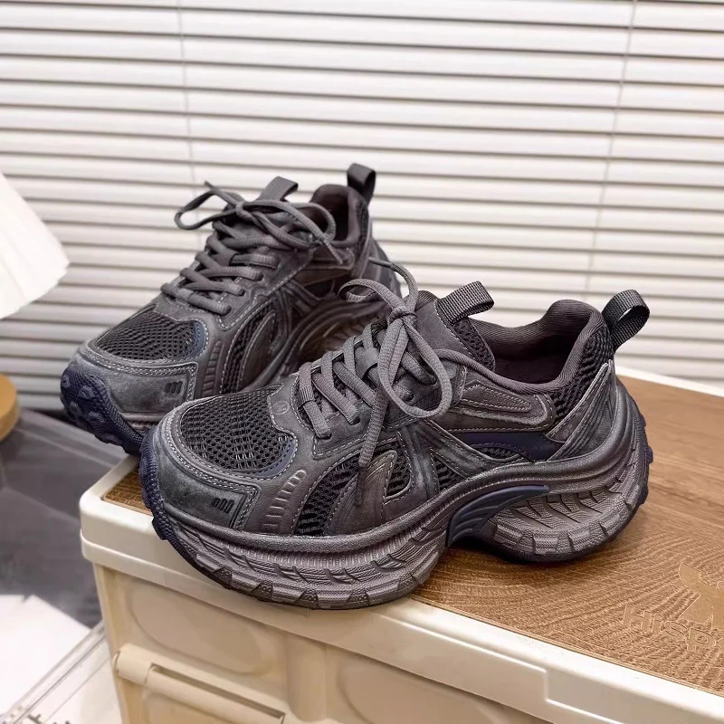 Damen Sportliche Lauf- und Freizeitschuhe mit atmungsaktiver Obermaterialstruktur und dämpfender Sohle Heidi Mode - Image 2