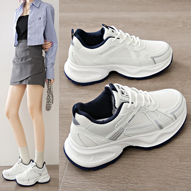 Damen Sportliche Lauf- und Freizeitsneaker mit atmungsaktivem Obermaterial Heidi Mode - Image 2