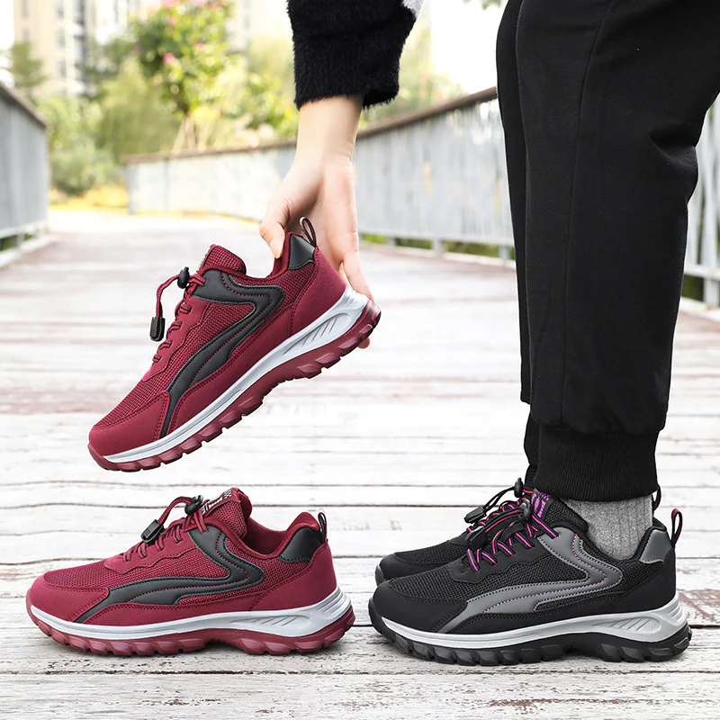 Damen sportliche Laufschuh mit atmungsaktivem Obermaterial und elastischen Schnellschnürsystem Heidi Mode - Image 3