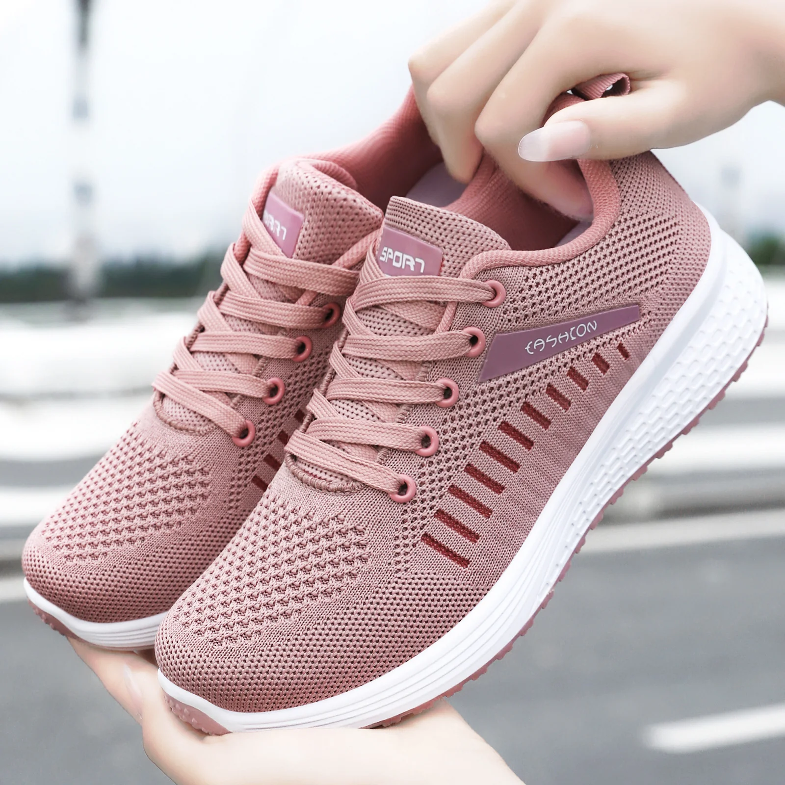 Damen Sportliche Laufschuhe mit atmungsaktivem Mesh-Obermaterial Heidi Mode - Image 2