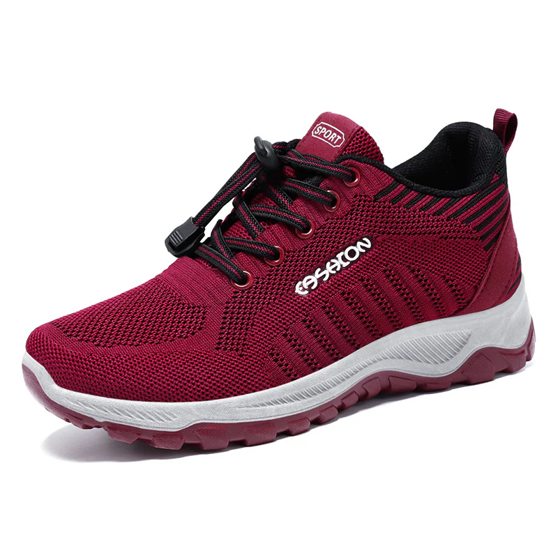 Damen Sportliche Laufschuhe mit atmungsaktivem Mesh-Obermaterial und elastischem Schnellschnürsystem Heidi Mode - Image 6