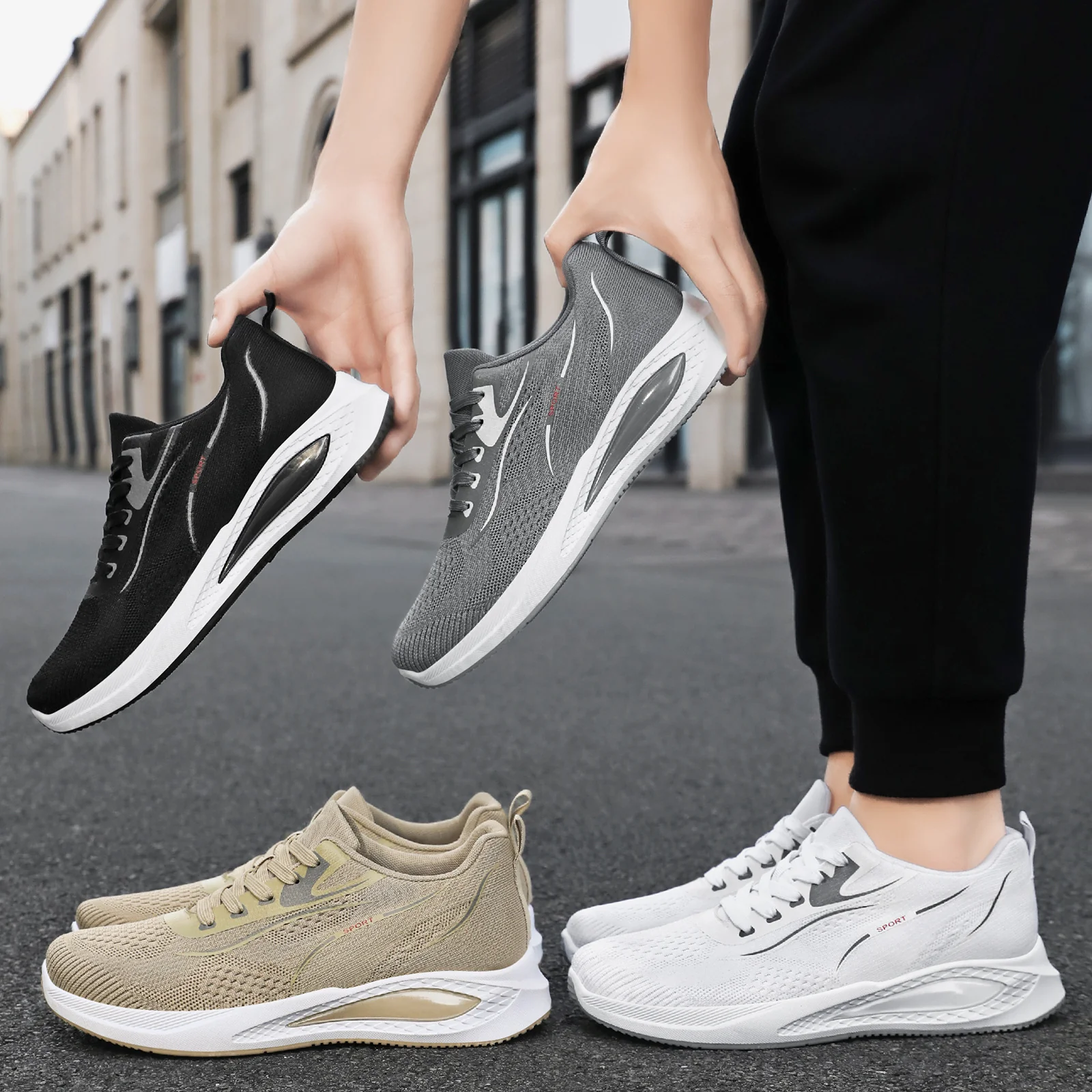 Damen Sportliche Laufschuhe mit atmungsaktivem Obermaterial und dämpfender Sohle Heidi Mode - Image 3