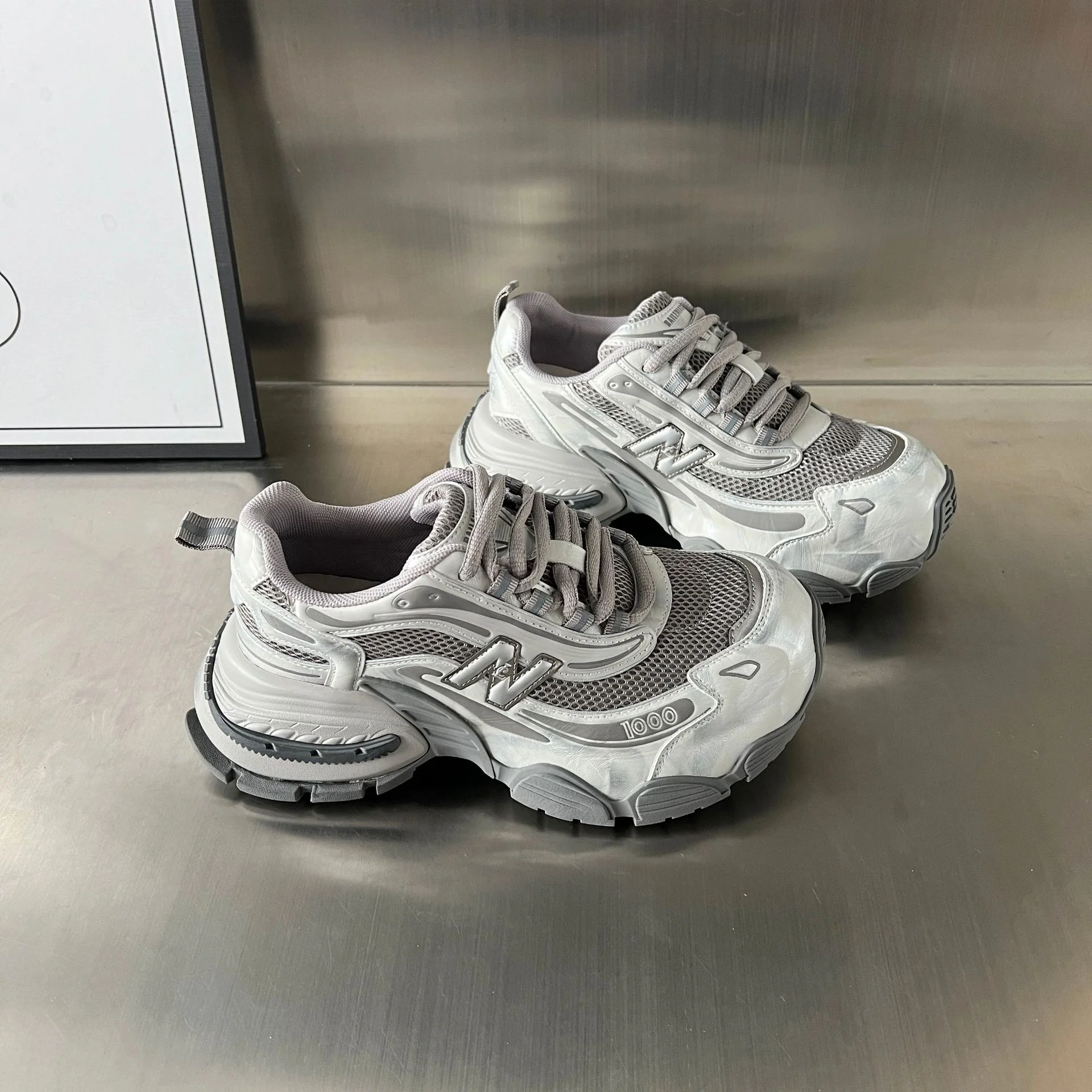Damen Sportliche Laufschuhe mit atmungsaktiver Mesh-Oberfläche und dämpfender Sohle Heidi Mode - Image 5