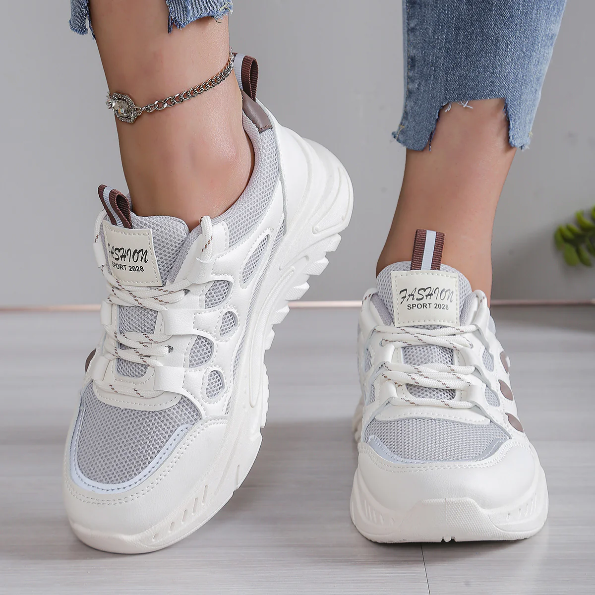 Damen Sportliche Laufschuhe mit atmungsaktiver Mesh-Oberfläche und komfortabler Dämpfung Heidi Mode - Image 3