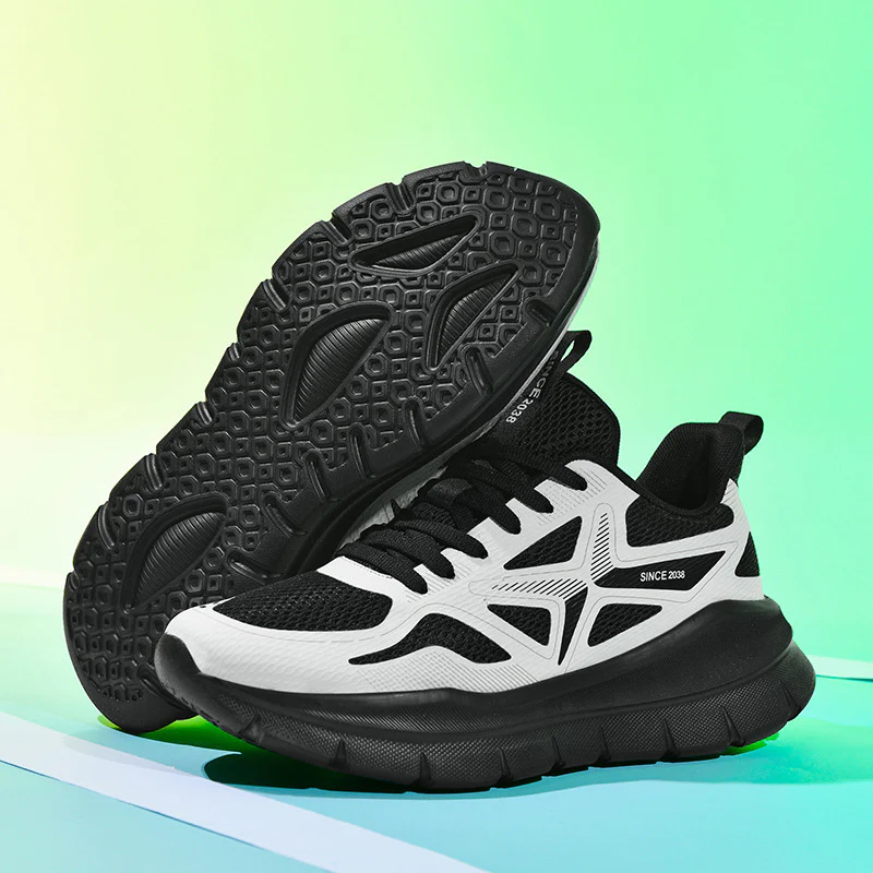 Damen Sportliche Laufschuhe mit atmungsaktiver Oberflächenstruktur und dämpfender Sohle Heidi Mode