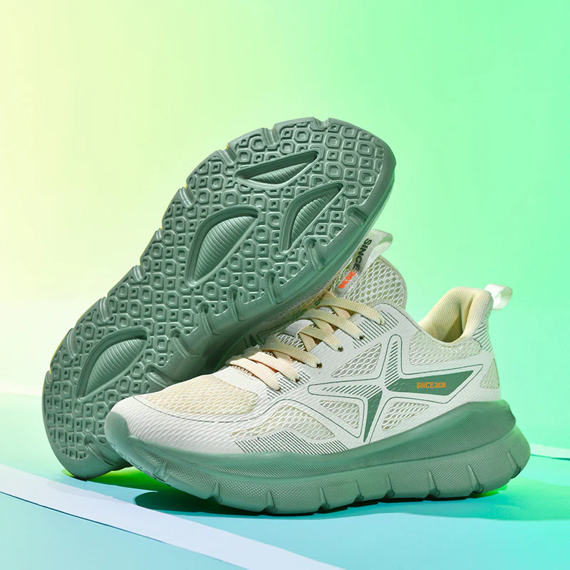 Damen Sportliche Laufschuhe mit atmungsaktiver Oberflächenstruktur und dämpfender Sohle Heidi Mode - Image 2