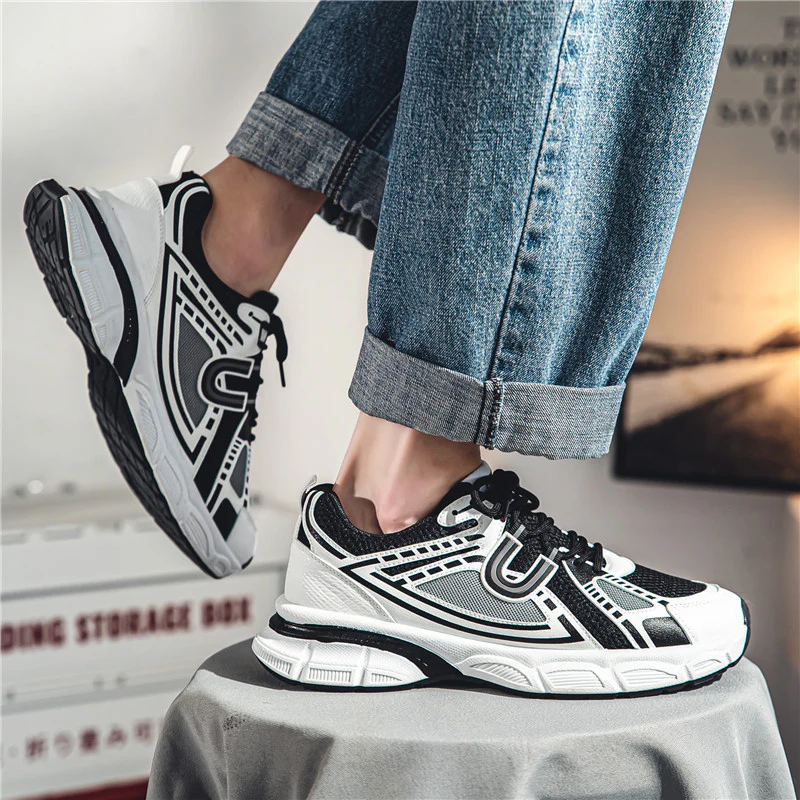 Damen Sportliche Laufschuhe mit atmungsaktiver Oberflächenstruktur und stützender Dämpfung Heidi Mode - Image 3
