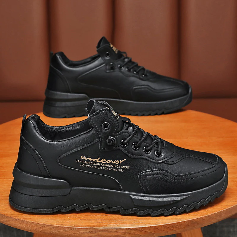 Damen Sportliche Ledersneaker mit dämpfender Sohle und modischem Design Heidi Mode - Image 7