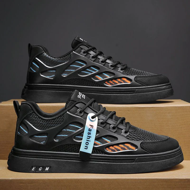 Damen Sportliche Leichtgewicht Sneakers mit atmungsaktivem Netzdesign Heidi Mode